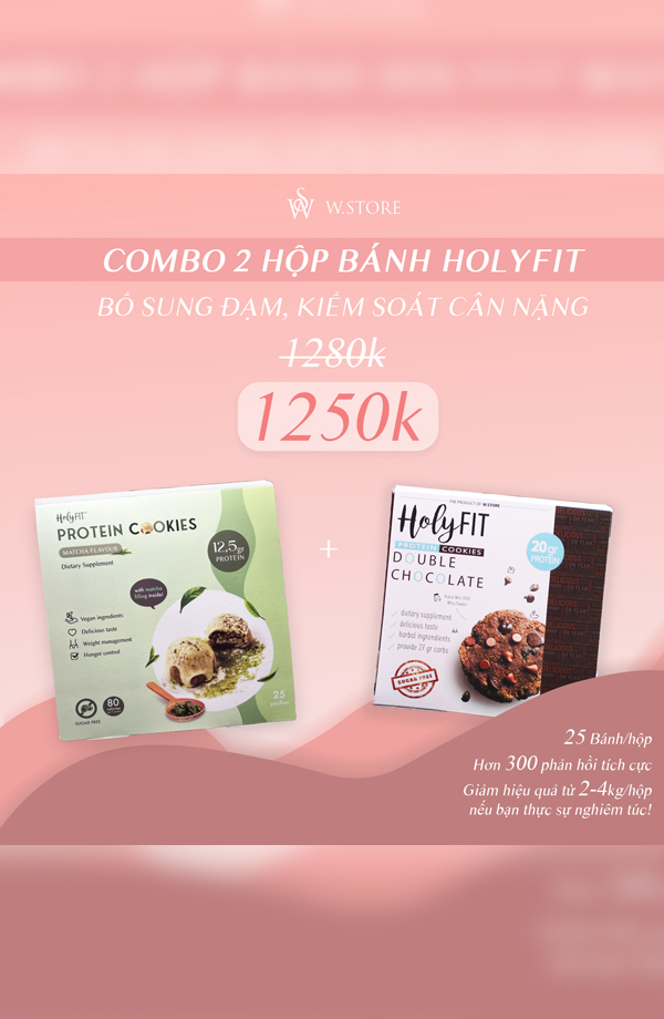 [Combo 2 Hộp] Bánh Hỗ Trợ Kiểm Soát Cân Nặng, Bổ Sung Đạm