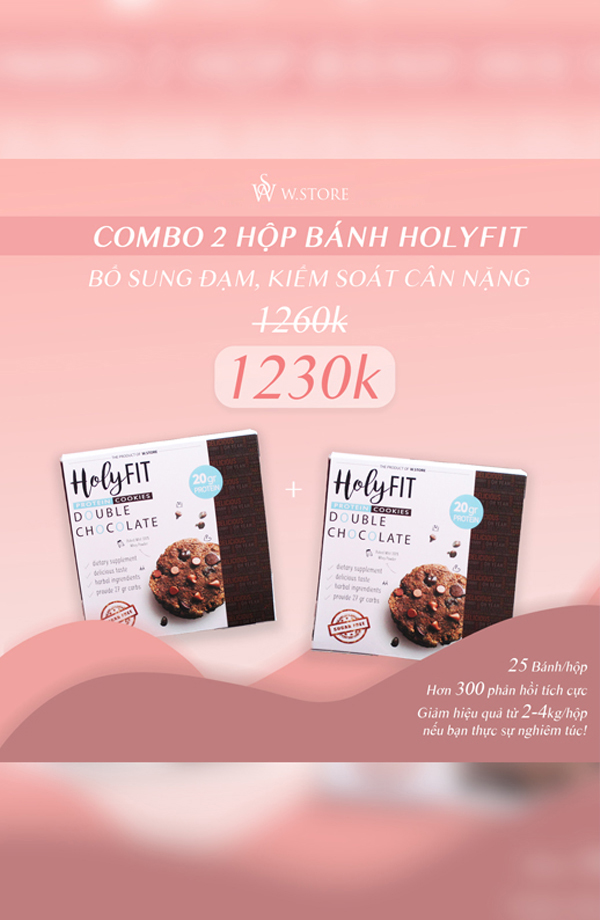 [Combo 2 Hộp] Bánh Quy Hỗ Trợ Kiểm Soát Cân Nặng, Bổ Sung Đạm