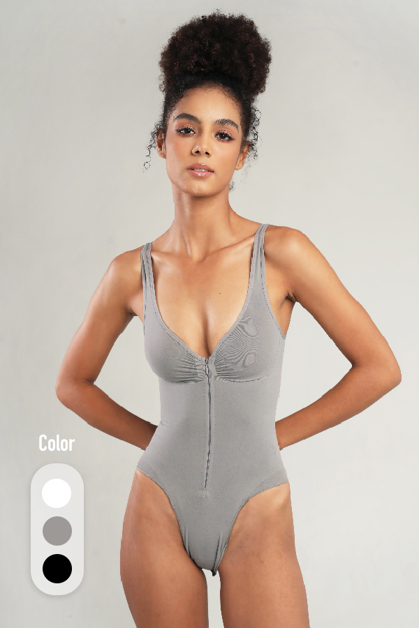 GIGI - Zipper Shapewear Bodysuit
